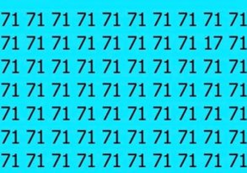 Znajdź liczbę 17. Mało kto robi to w mniej niż 10 sekund