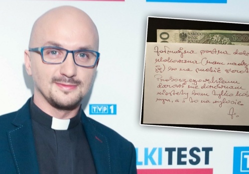 Proboszcz znalazł to w zakrystii. Wymowna wiadomość i podarek od kościelnego