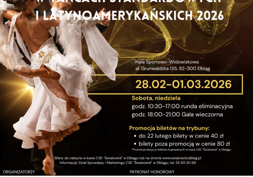 Mistrzostwa Polski w Tańcach Standardowych i Latynoamerykańskich 2026. Dwa dni wielkich emocji na parkiecie
