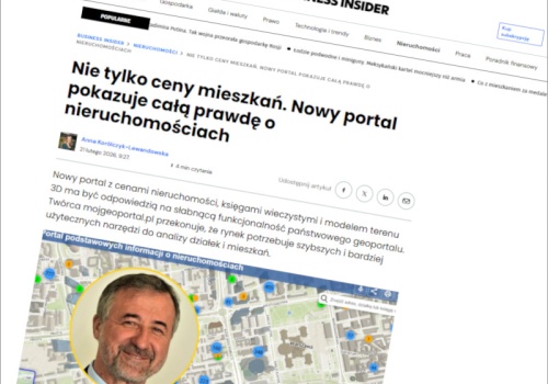 Nie tylko ceny mieszkań - MojGeoportal.pl w Business Insider