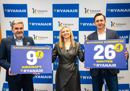 Dziewięć samolotów i 26 tras. Ryanair ogłasza rekordowy letni rozkład lotów z Katowic