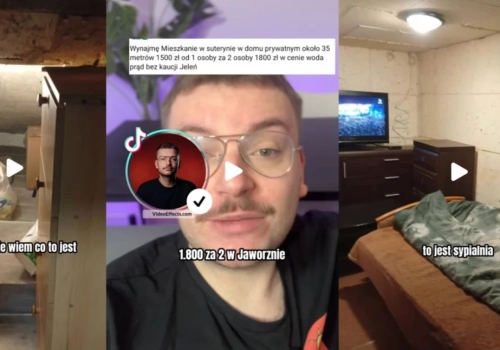 TikToker wyśmiał ogłoszenie z Jaworzna. „Suterena za 1500 zł od osoby?” Internauci nie kryją oburzenia