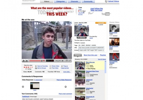 Szacowne muzeum kupiło... stronę z pierwszym wideo wgranym na YouTube'a