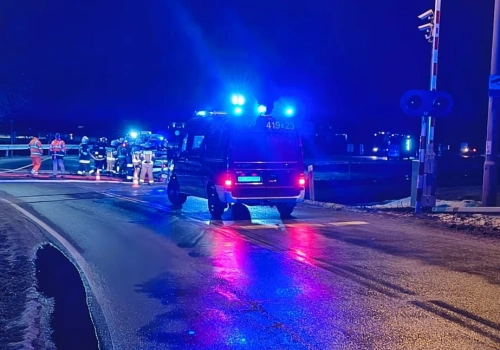 Zablokowana droga wojewódzka nr 235 Chojnice - Brusy