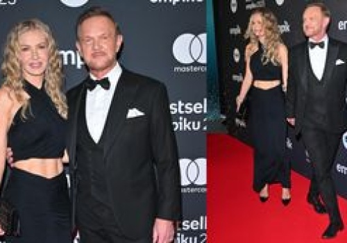 Edyta Pazura chwali się UMIĘŚNIONYM BRZUCHEM, pozując na Bestsellerach Empiku u boku Cezarego (ZDJĘCIA)