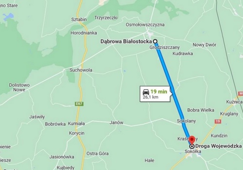 Najdłuższa prosta droga Polsce jest na wschodzie kraju. Nic się nie dzieje przez ponad 26 km