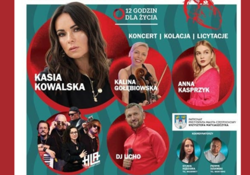 “Artyści dla Transplantacji” – niezapomniana kolacja m.in. z Kasią Kowalską i Zygmuntem Chajzerem  w Częstochowie!