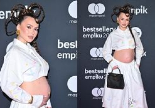 Wersow eksponuje ciążowy brzuch na ściance Bestsellerów Empiku (ZDJĘCIA)