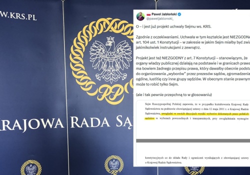 Opublikowano bulwersujący projekt uchwały ws. KRS!