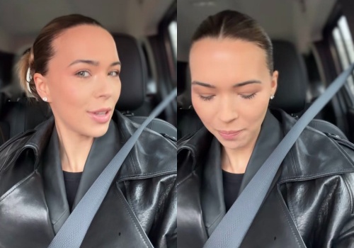 W takim humorze Kubicka była przed rozprawą. Po zakończeniu już dodała pierwszą relację