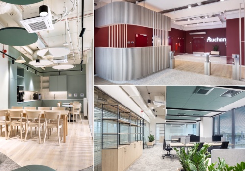 Auchan zawiesza poprzeczkę wysoko. Tak wygląda nowa siedziba firmy w sąsiedztwie logistyki