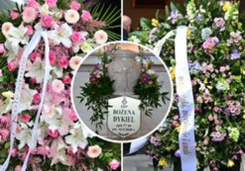 Morze kwiatów na pogrzebie Bożeny Dykiel. Rodzina prosiła, by ich nie przynosić