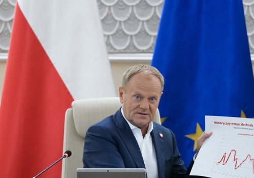 Tusk chwali się wygraną z Hiszpanami. 