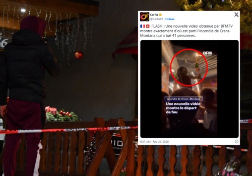 Wyciekło nowe nagranie z baru w Crans-Montana. Kluczowy moment