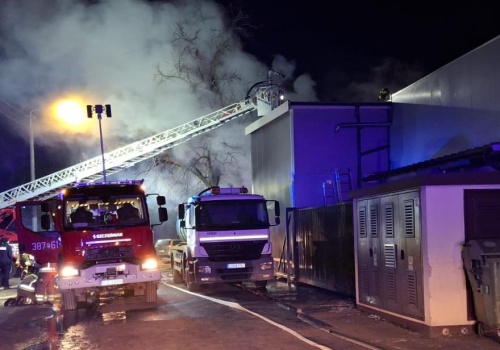 Nocny pożar w Kąkolewie