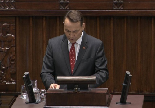 Expose Radosława Sikorskiego. Znamy najważniejsze tematy przemówienia