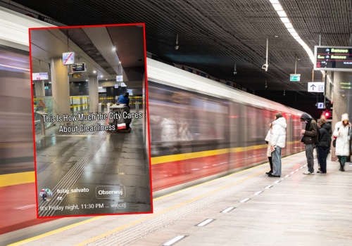 Piątek, godz. 23.30. Włoch pokazał nagranie ze stacji metra w Warszawie