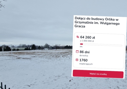 Strażacy, sympatycy zakolaków i rozmarynu, Wulgarny Gracz oraz przypadkowi ludzie zbierają na boisko w Grzymalinie