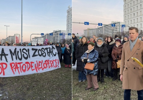 Protest przed Alfa Centrum w Gdańsku. Mieszkańcy nie chcą wyburzenia galerii