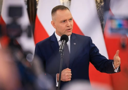 Incydent na konferencji Nawrockiego. 