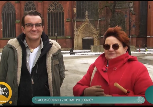 Tomasz Kot wraz mamą oprowadzali po Legnicy ekipę Dzień Dobry TVN