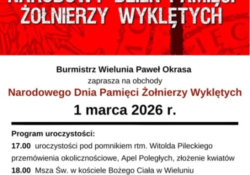 W niedzielę Wieluń uczci Narodowy Dzień Pamięci Żołnierzy Wyklętych