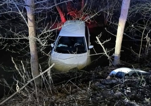 Droga była kręta, a prędkość zbyt duża. Toyota z młodymi osobami wpadła do rzeki