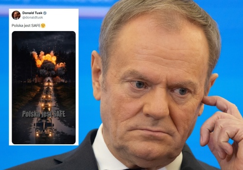 Tusk chciał promować program SAFE przy użyciu AI. Nie udało się