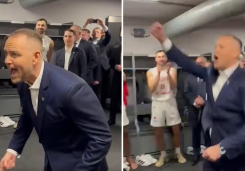 Nawrocki dał czadu po meczu z Łotwą. Nagranie krąży w sieci