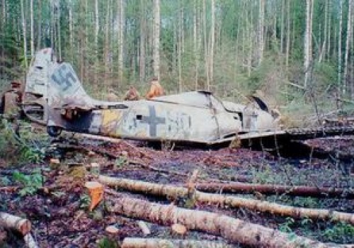 Przeleżał pół wieku w rosyjskim lesie. Niemiecki myśliwiec z II wojny