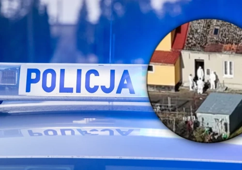 Zbrodnia w spokojnej wsi. Na miejscu śledczy w białych kombinezonach