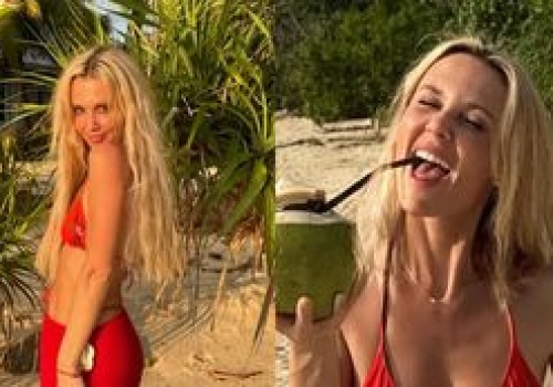 Muśnięta słońcem Kasia Moś pręży zabójczą figurę po ciąży (ZDJĘCIA)