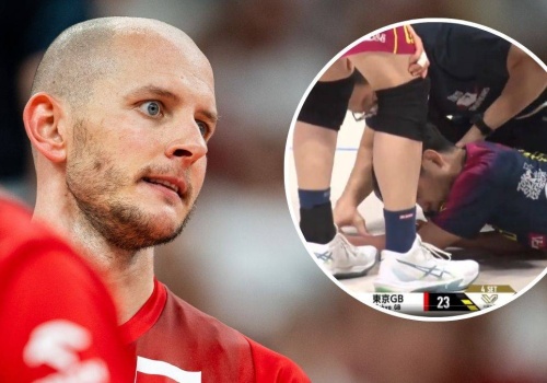 To musiało zaboleć! Siatkarz z drużyny Bartosza Kurka nie podnosił się z parkietu