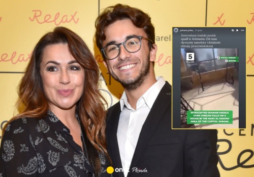 Irańskie rakiety nad Ammanem. Syn Beaty Tadli pokazał nagrania. 