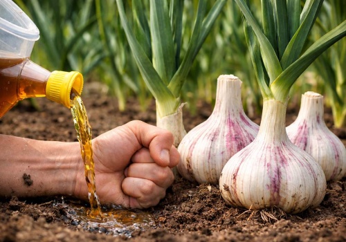 W marcu podlej tym czosnek ozimy. Główki urosną jak pięść