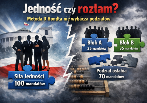 Jedność czy rozłam? Metoda D’Hondta nie wybacza podziałów