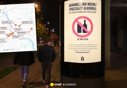 Prohibicja w dwóch dzielnicach Warszawy. Oto jaki jest efekt. Mamy konkretne liczby