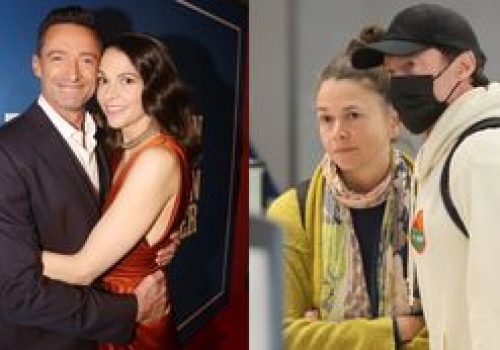 Zamaskowany Hugh Jackman i jego nowa partnerka 