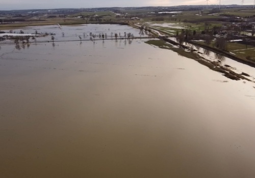 Żuławy znów pod wodą. 