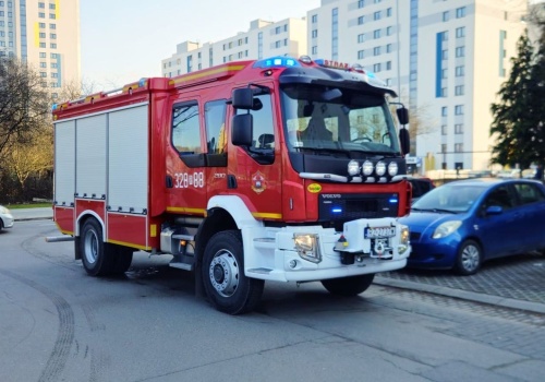 Pożar w mieszkaniu na 9. piętrze przy ulicy Granicznej w Rzeszowie