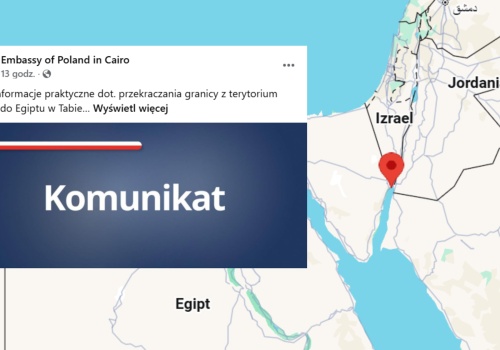 Tu polscy turyści mogą szukać pomocy. Otwarte przejście graniczne w Egipcie
