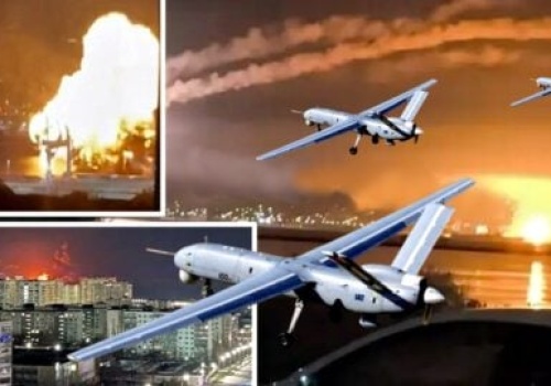 Zaorali ich z morza i powietrza! Potężny nalot zrujnował strategiczny port (WIDEO)