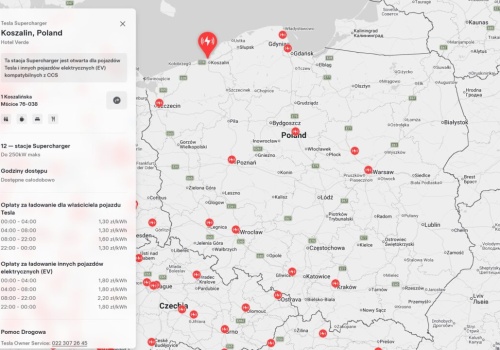 Supercharger KOSZALIN także otwarty dla aut wszystkich marek. A BYD w Chinach testuje Flash Chargery 1,5 MW
