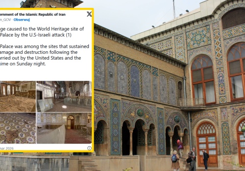 To jeden z najważniejszych zabytków Iranu. Został uszkodzony podczas ataków