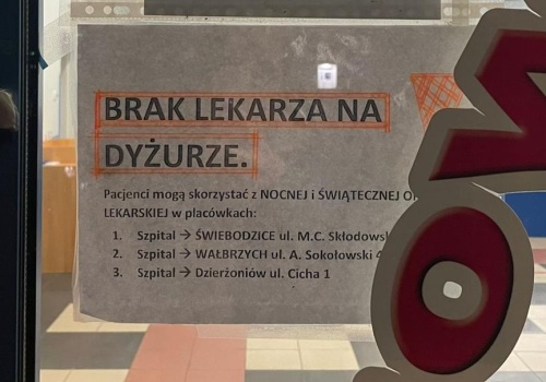 Problemy z nocną i świąteczną opieką zdrowotną