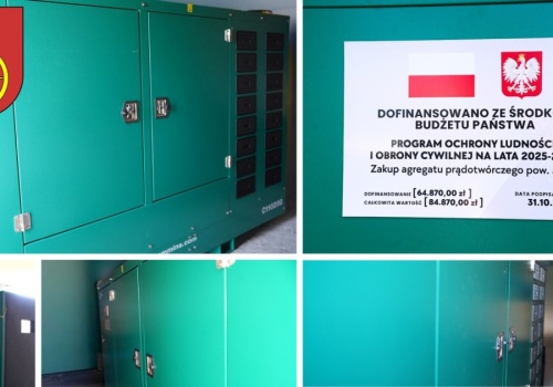 Na wypadek awarii. W Kole pojawił się nowy agregat prądotwórczy