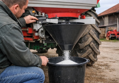 Kalibracja rozsiewacza w 15 minut. Sprawdź, jak zrobić próbę kręconą krok po kroku