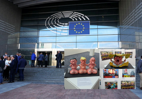 Skandal w PE! Prezydent USA poniżony na wystawie poseł z Niemiec