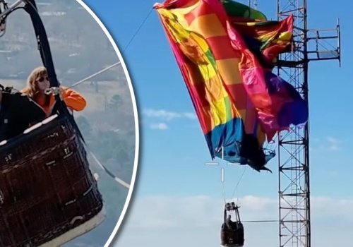 Zawiśli 300 metrów nad ziemią. Nad nimi tylko strzępy