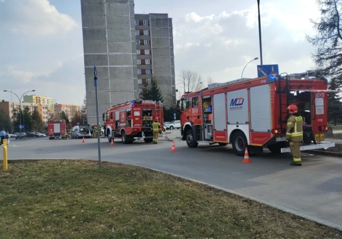 Pożar auta na ul. Marynarki Wojennej w Tarnowie